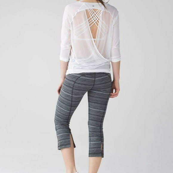 Lululemon Gather & Crow ll Cropped Leggings Sz 4 - Picture 3 of 9